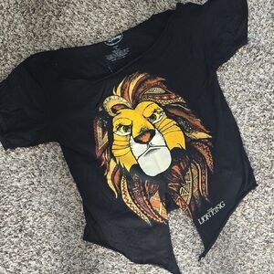 Disney Lion King Black and Yellow Kids T-Shirt